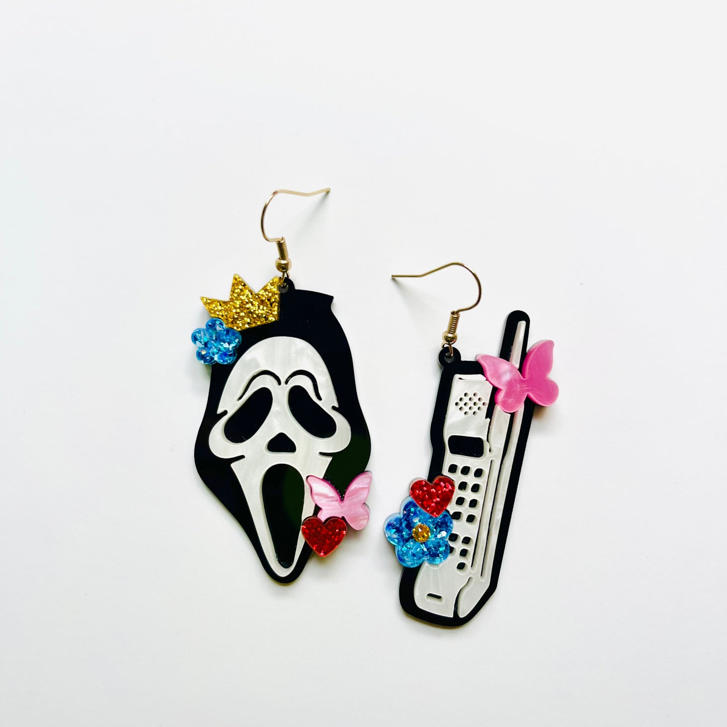 Ghostface Phone Earrings