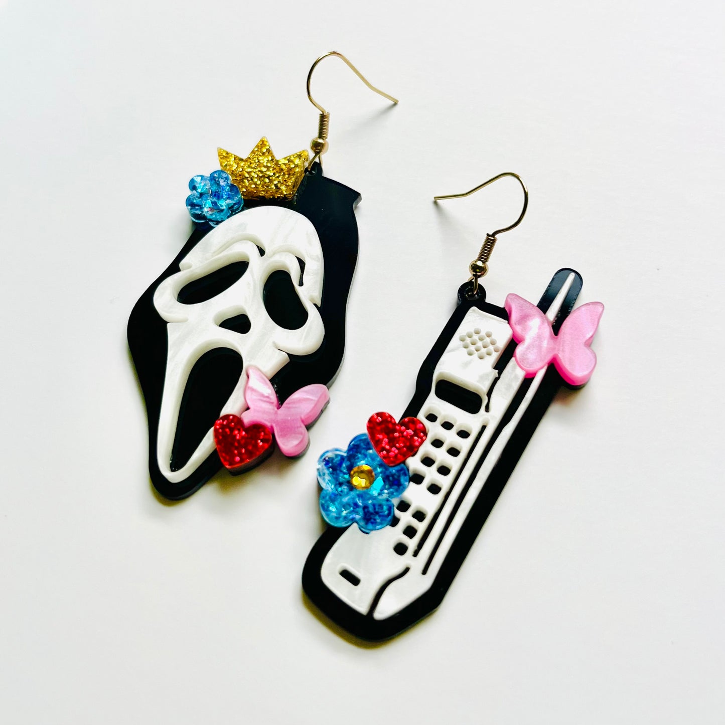 Ghostface Phone Earrings