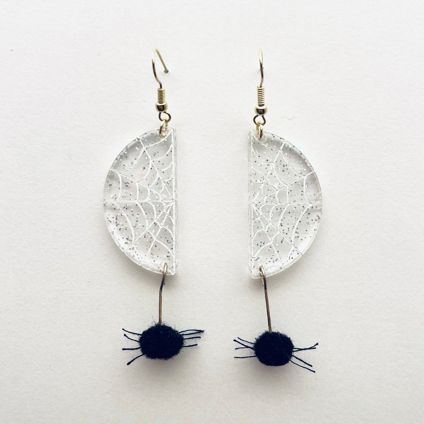 Spider Web Drop Earrings