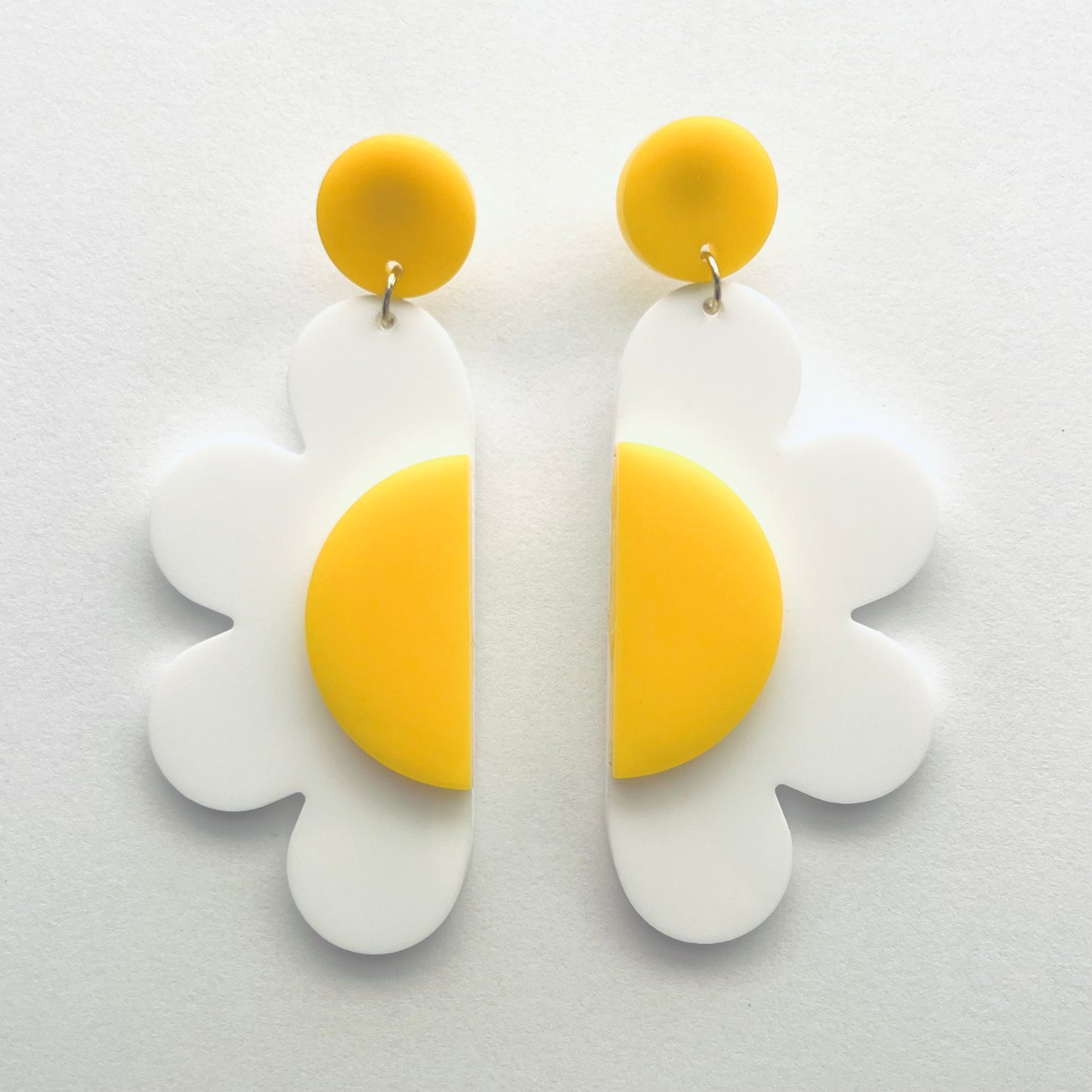 Half Daisy Drop Earrings - new